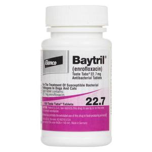 Baytril Antibacterial Taste Tabs for Dogs and Cats Elanco Animal Health